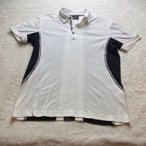 Galvin Green White and Black Polo Shirt Size Medium